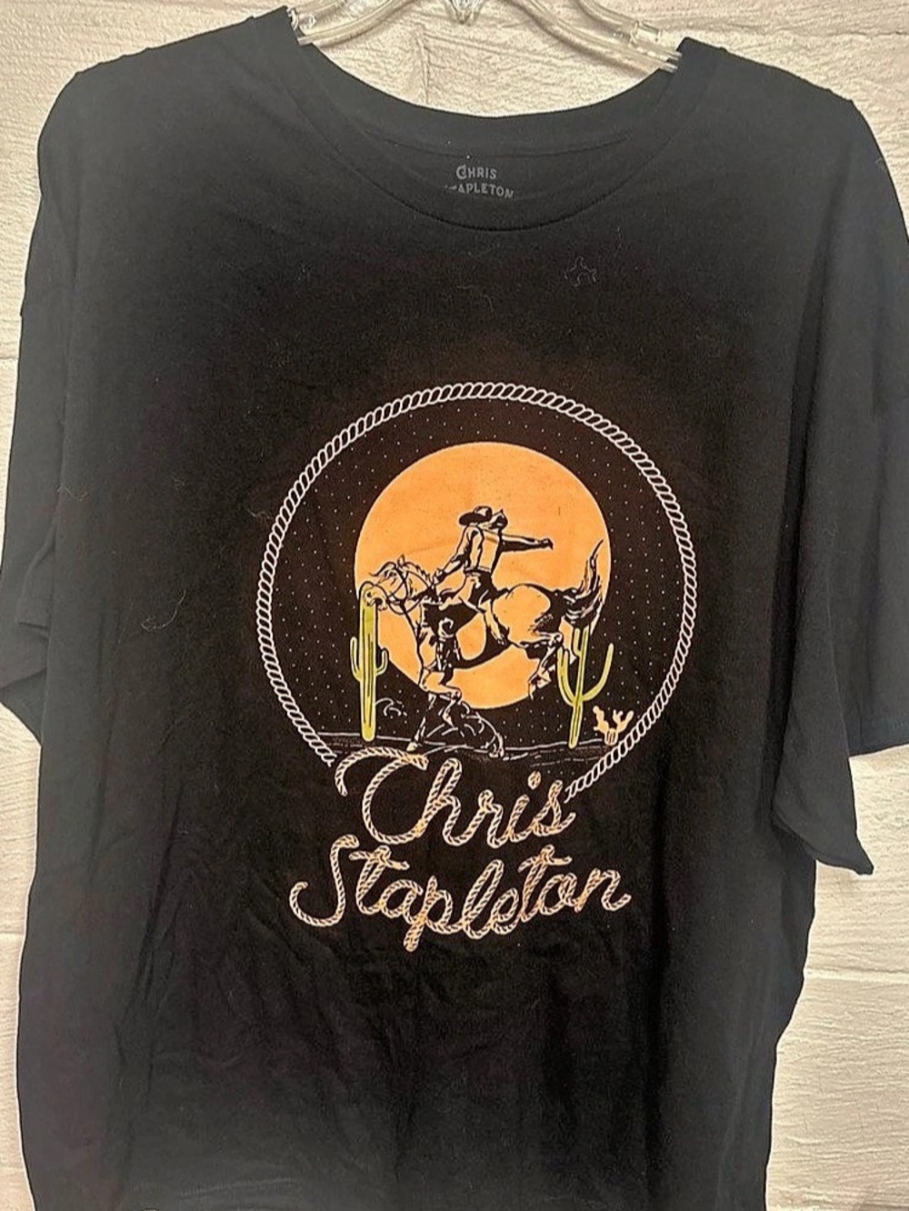 Chris Stapleton Western Graphic Tee Black 3XL Like New